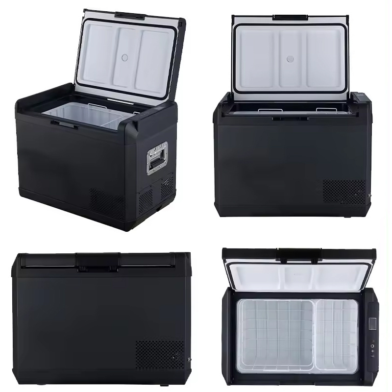 20-95L Build in Drawer DC Compressor 12V 24V Boat Refrigerator with Fridge Freezer Two Rooms for Yacht Caravan RV Car