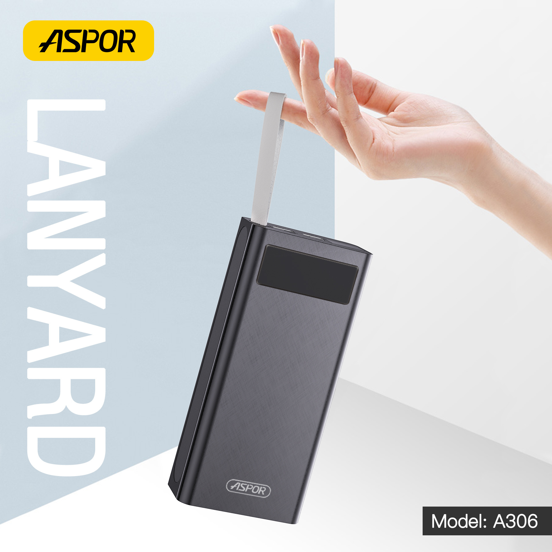 Aspor A306 New Trending Product Fast Charge Powerbank 30000 mAh Battery Bank Best Sellers Power Bank 30000mAh