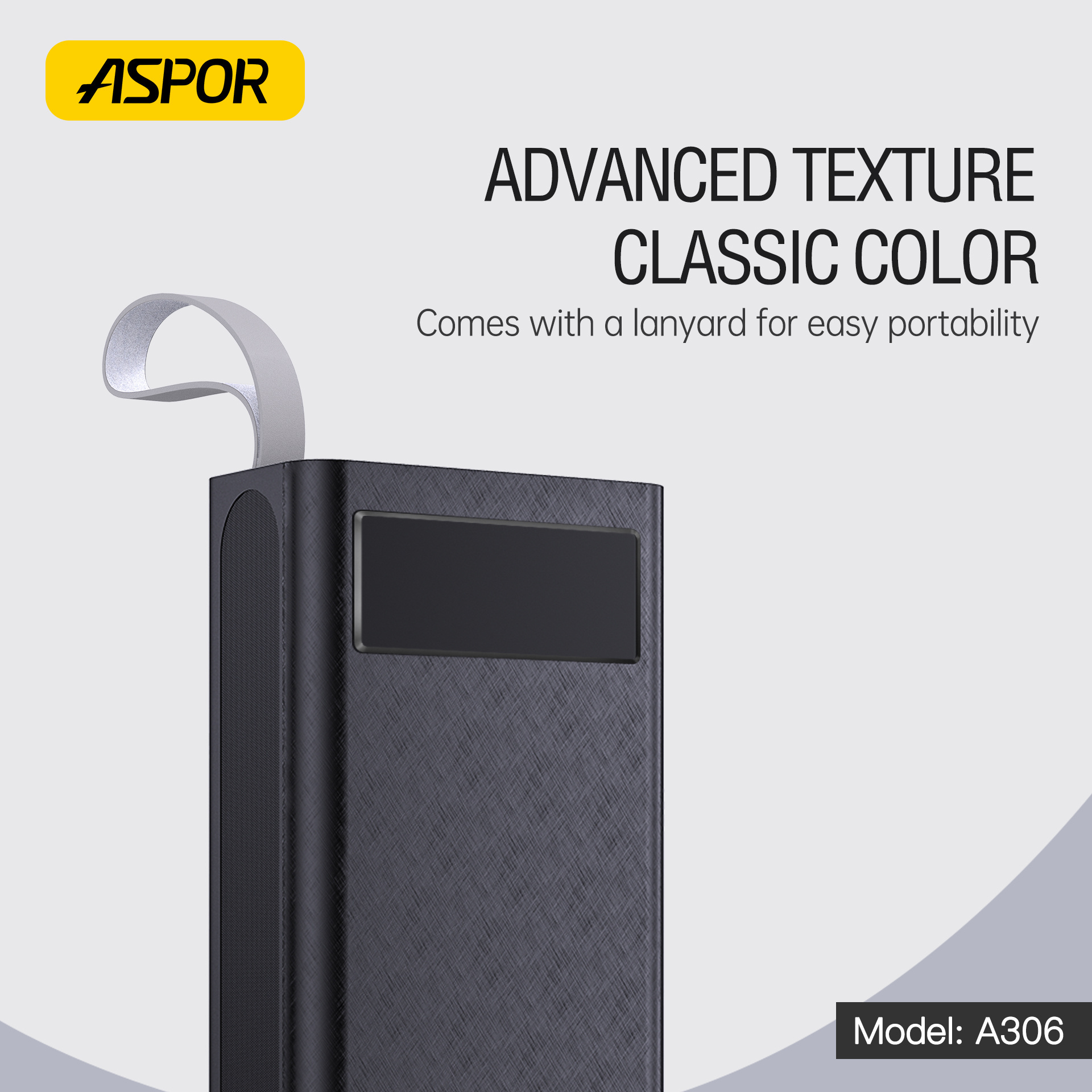 Aspor A306 New Trending Product Fast Charge Powerbank 30000 mAh Battery Bank Best Sellers Power Bank 30000mAh