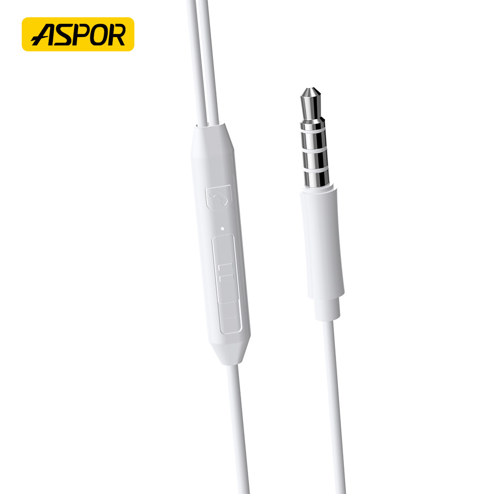 Aspor A218 Earphones Wired 3.5mm With Mic In-ear Stereo Headphone For Iphone 4/5/6 Android phone accessories