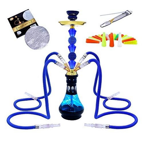 Hookah Set with 2 Hose with everything 21.65inch