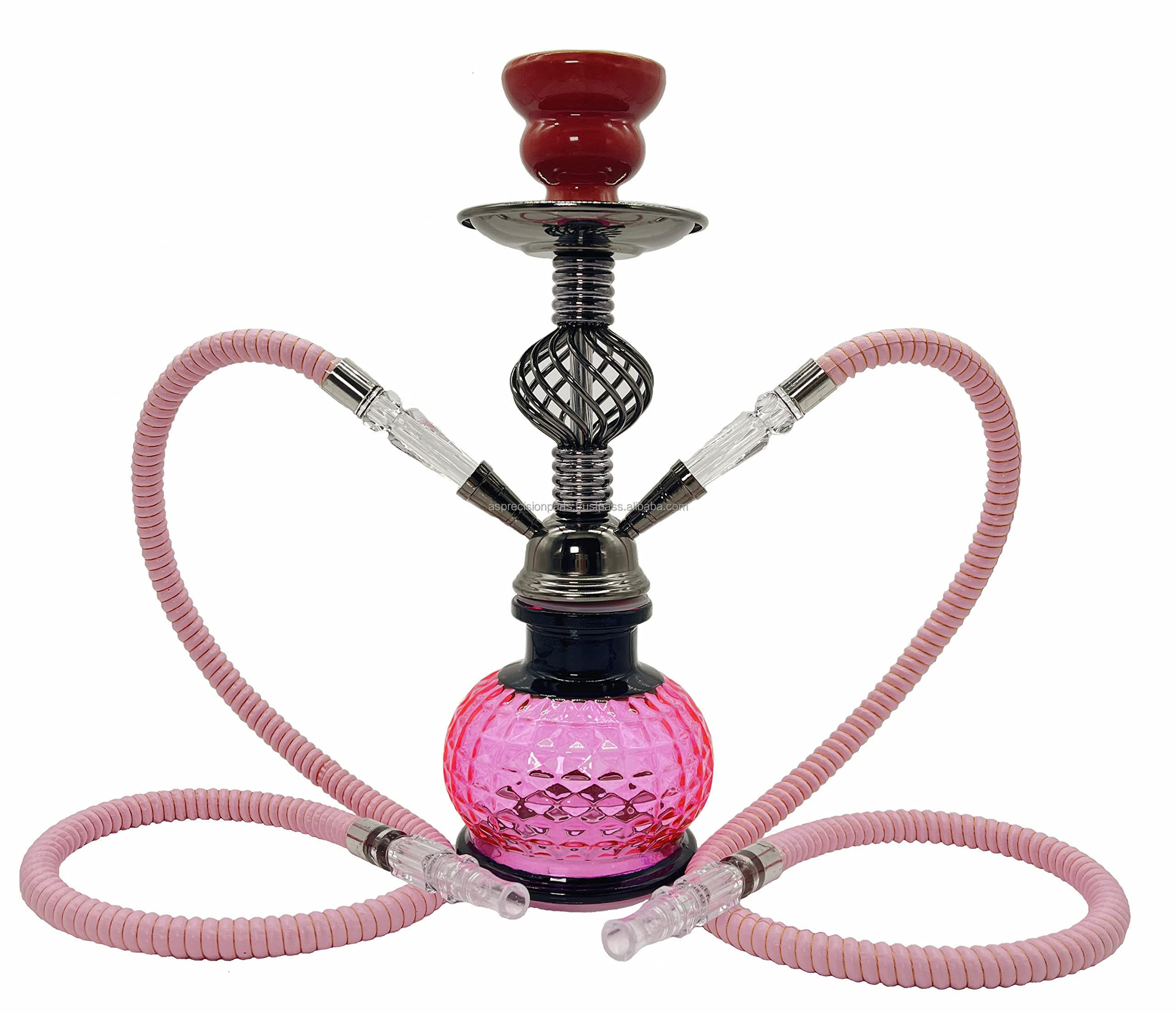 Hookah Set 12.6inch 2 Hose Deluxe With LED Light