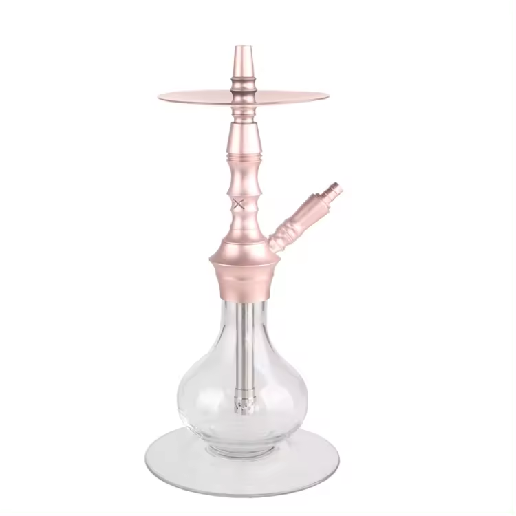 New style custom hookah Aluminium chicha cocochas pink shisha electric hookah