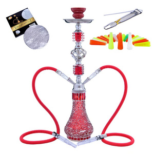 Hookah Set with 2 Hose with everything 21.65inch