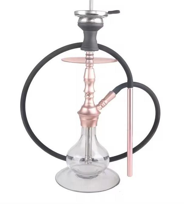 New style custom hookah Aluminium chicha cocochas pink shisha electric hookah