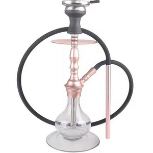 New style custom hookah Aluminium chicha cocochas pink shisha electric hookah