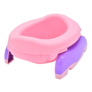 Foldable Portable Travel Potty Chair Toilet Seat For Baby Kids Plastic Seat Toddler Baby Kids 2 in1 Folding potty for kids