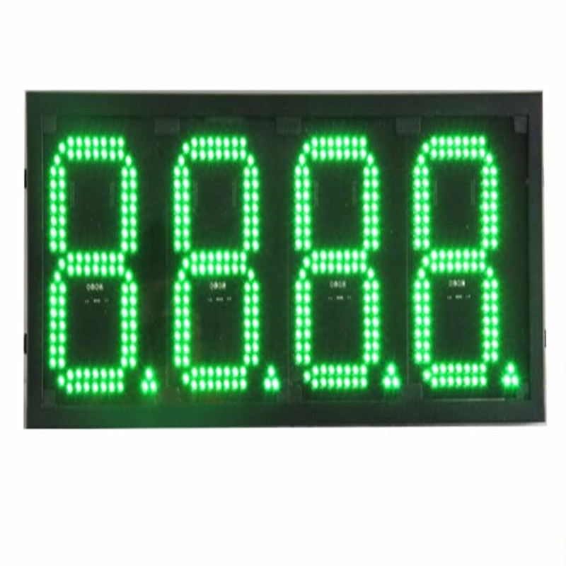 Wall clock time and temperature sign outdoor led digital clock display