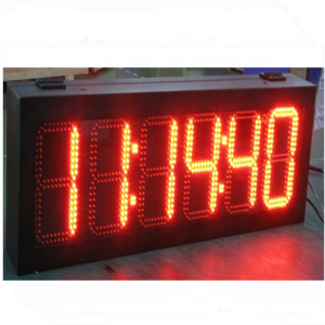 Best price LED digital clock display IP68 outdoor led clock temperature display