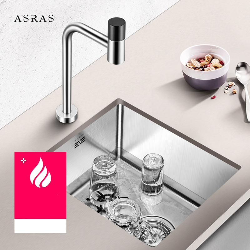 Asras Single Handle Purify / Tap Water Handmade Faucet 304 Stainless Steel Kitchen Graphic Design Modern AS-703