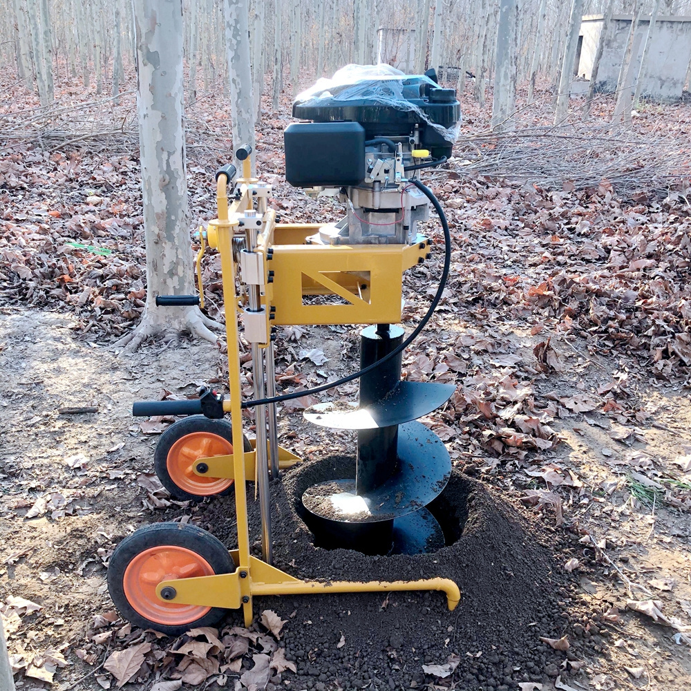 Tree Planting Petrol Machine Ground Hole Earth Auger