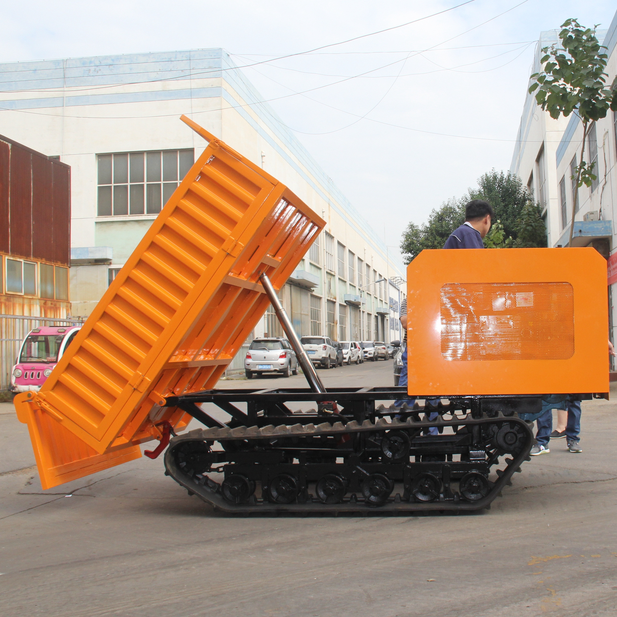 China Suppliers Dump Trucks Tipper of Crawler with Hydraulic Jack