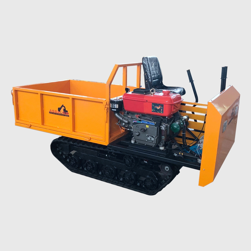 CE Approved 1000kg Mini Dumper Dump Truck Crawler Mini Crawler Transport Truck with Load Capacity