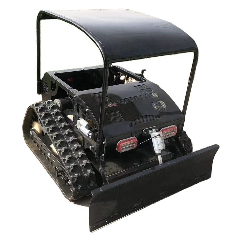 Self Propelled Garden  Rotary Tracked All Terrain Remote Control Lawn Mower