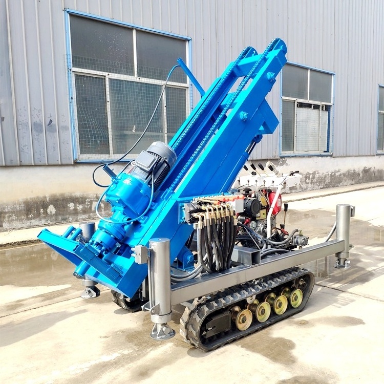 water well drilling machine portable 35hp diesel well drilling rig 150m crawler drilling rig for sale