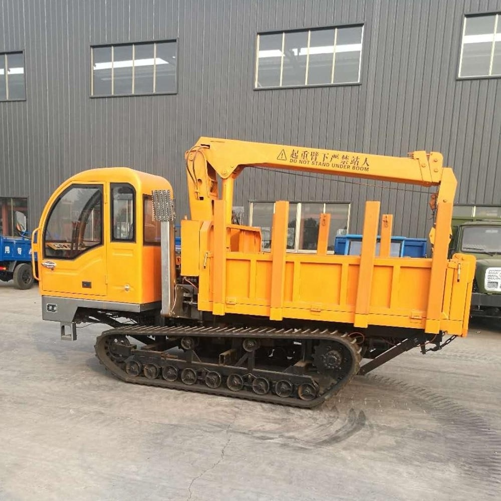 forest machinery wood transporter diesel engine track loader 3t 5t 6t 8t mini crawler dumper