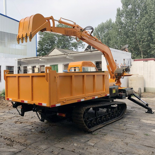 forest machinery wood transporter diesel engine track loader 3t 5t 6t 8t mini crawler dumper