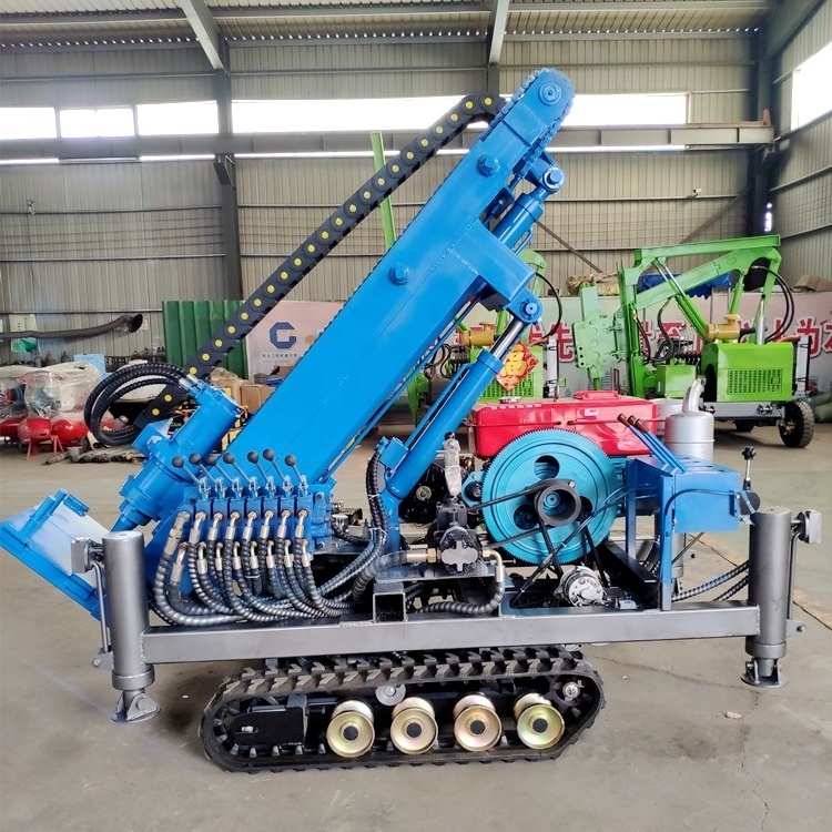 water well drilling machine portable 35hp diesel well drilling rig 150m crawler drilling rig for sale