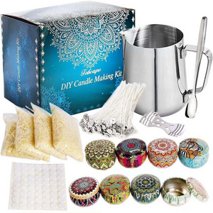 DIY Novelty Soy Wax Candles Making Kit Supplies in Tins Scented for a Personalized Experience