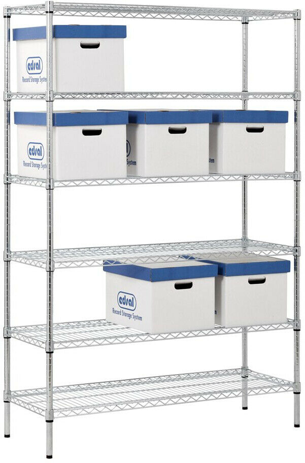 ASSMILE Heavy Duty 6 Tier Shelving Unit Wire Shelf Home Storage Rack Adjustable Shelves For Warehouse