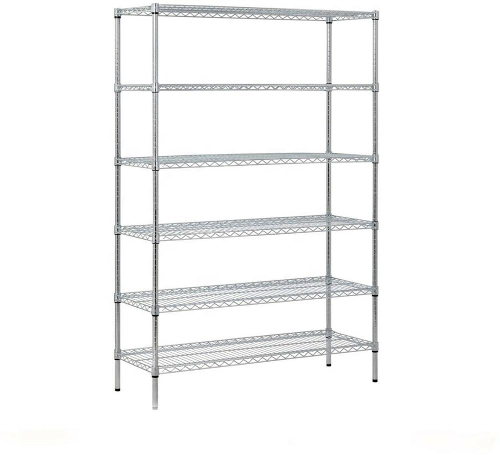 ASSMILE Heavy Duty 6 Tier Shelving Unit Wire Shelf Home Storage Rack Adjustable Shelves For Warehouse