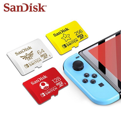 Original Sandisk Micro Sd Card 256gb Sdsqxao Uhs-i Flash High Speed Tf Card 64gb 128gb Nintendo Switch Memory Card