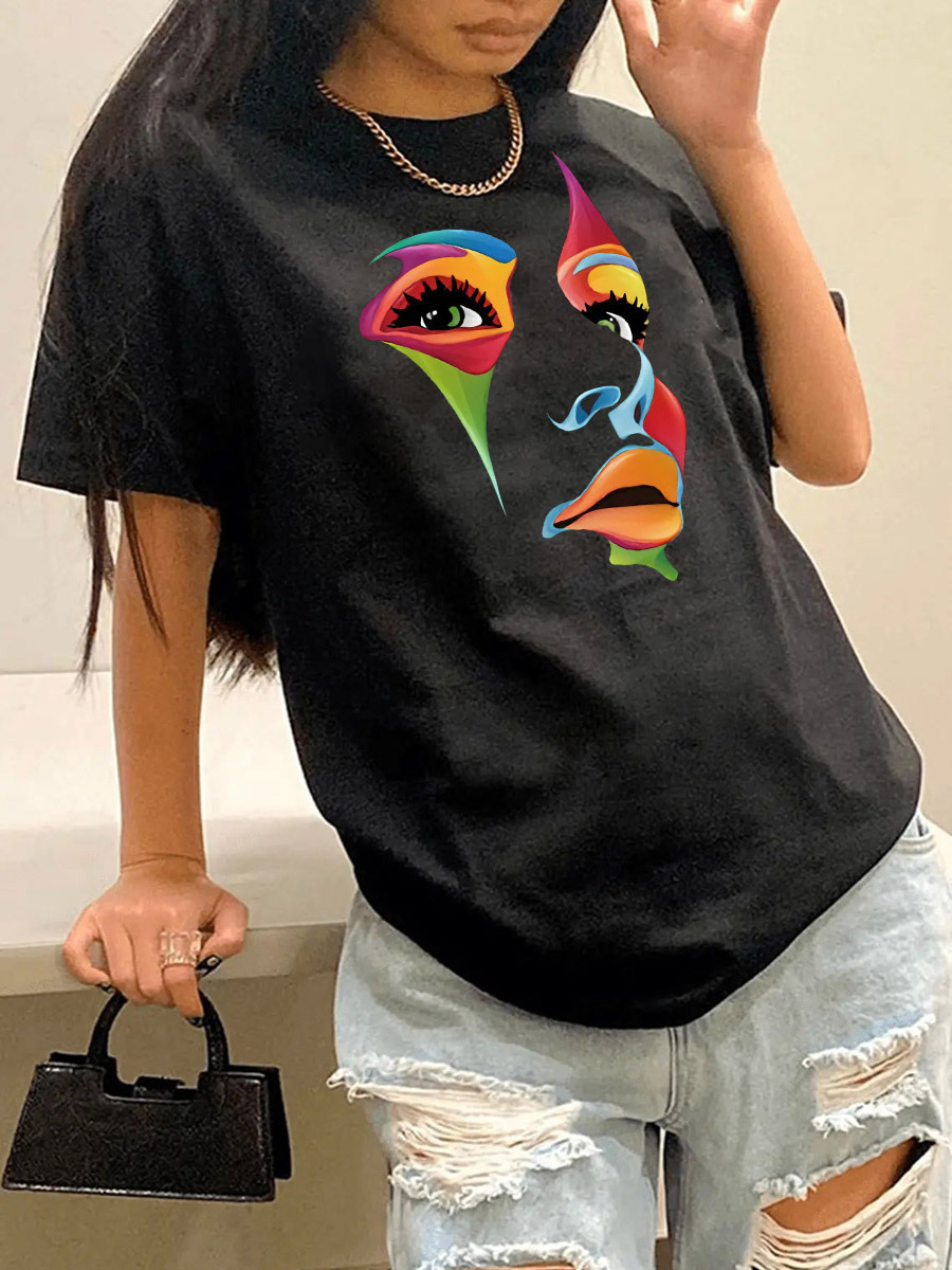 Free custom t shirt printing drop shoulder t shirts size blank plain  sport tshirt women's white  graphic polyester t shirt