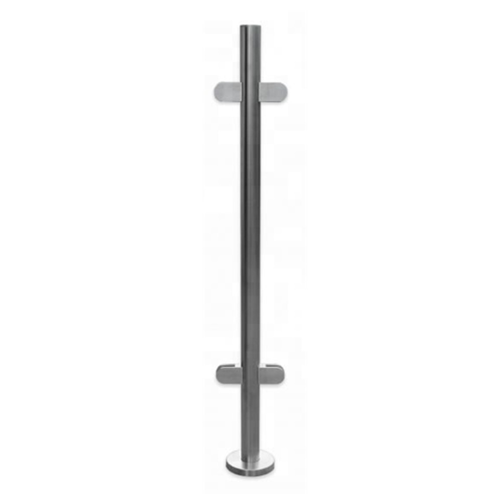 Glass Balcony Balustrade Accessories Stainless Steel Railing Posts with Clamp