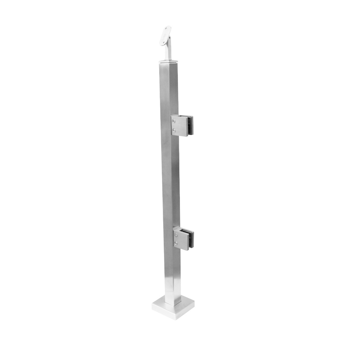 Glass Balcony Balustrade Accessories Stainless Steel Railing Posts with Clamp