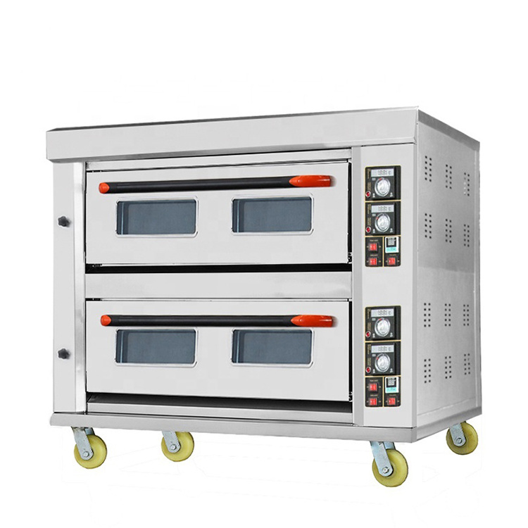 Commercial Baked Potato Oven 9 Tray Gas Deck Oven