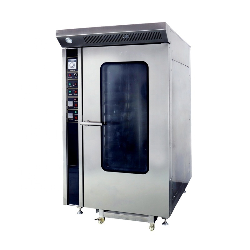 Restaurant Application Steamer Function Gas Powered 12 Trays Hot Air Convection Oven with Trolley