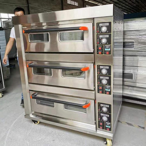 Freestanding Bakery Equipment Bread Making Machine Gas Commercial Pizza Oven