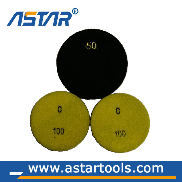 Metal-Filled Diamond Resin Floor Polishing Pads for Granite ,Concrete Floor etc.