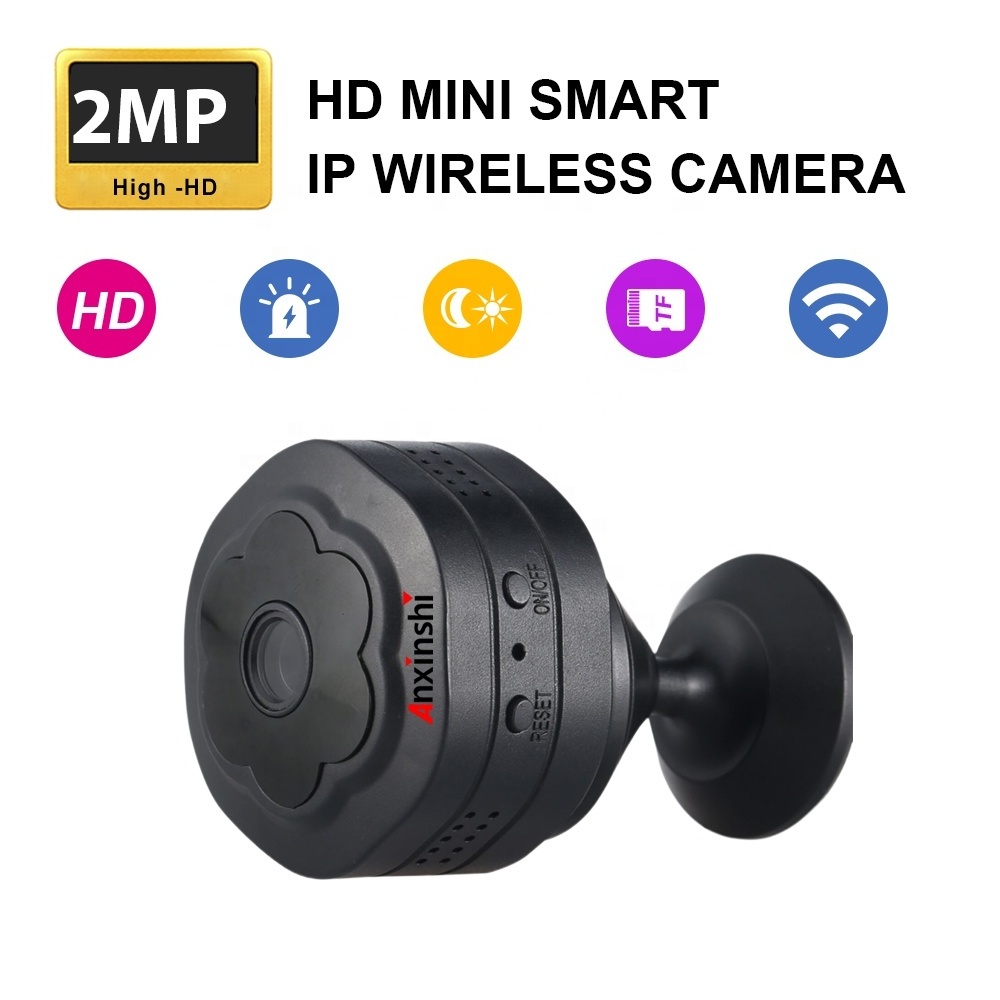 Anxinshi Wide Angle Wireless Indoor P2P WiFi HD Smart Mini Pinhole Network Camera