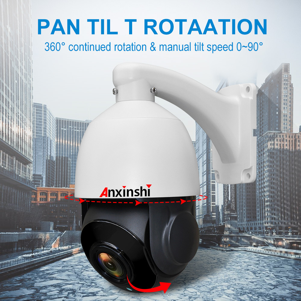 Anxinshi Full HD 1080P HD 27X 4 in 1 Starlight High Speed PTZ Camera Outdoor 2MP AHD TVI CVBS CVI Output PTZ Camera