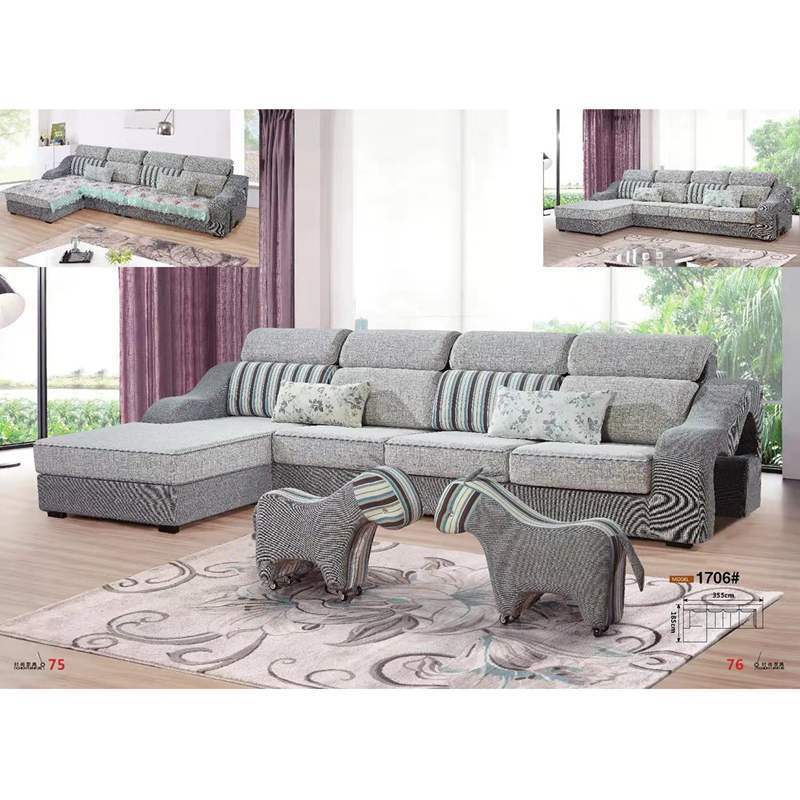 Furniture living room sofa set luxury black and white sectional modern home fabric for upholstery suede italian chesterfield