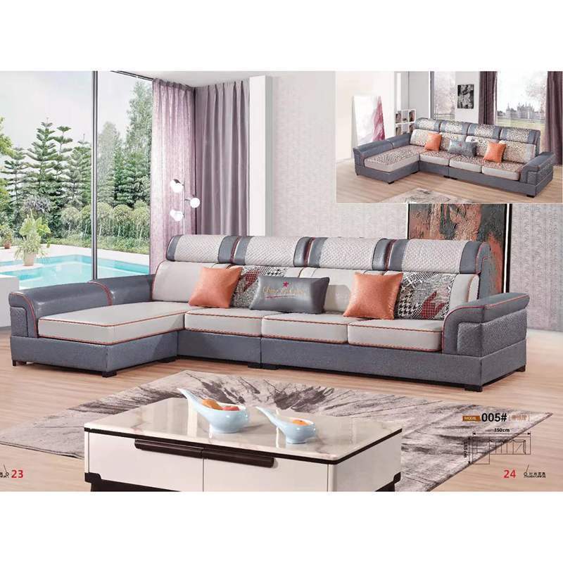 Furniture living room sofa set luxury black and white sectional modern home fabric for upholstery suede italian chesterfield