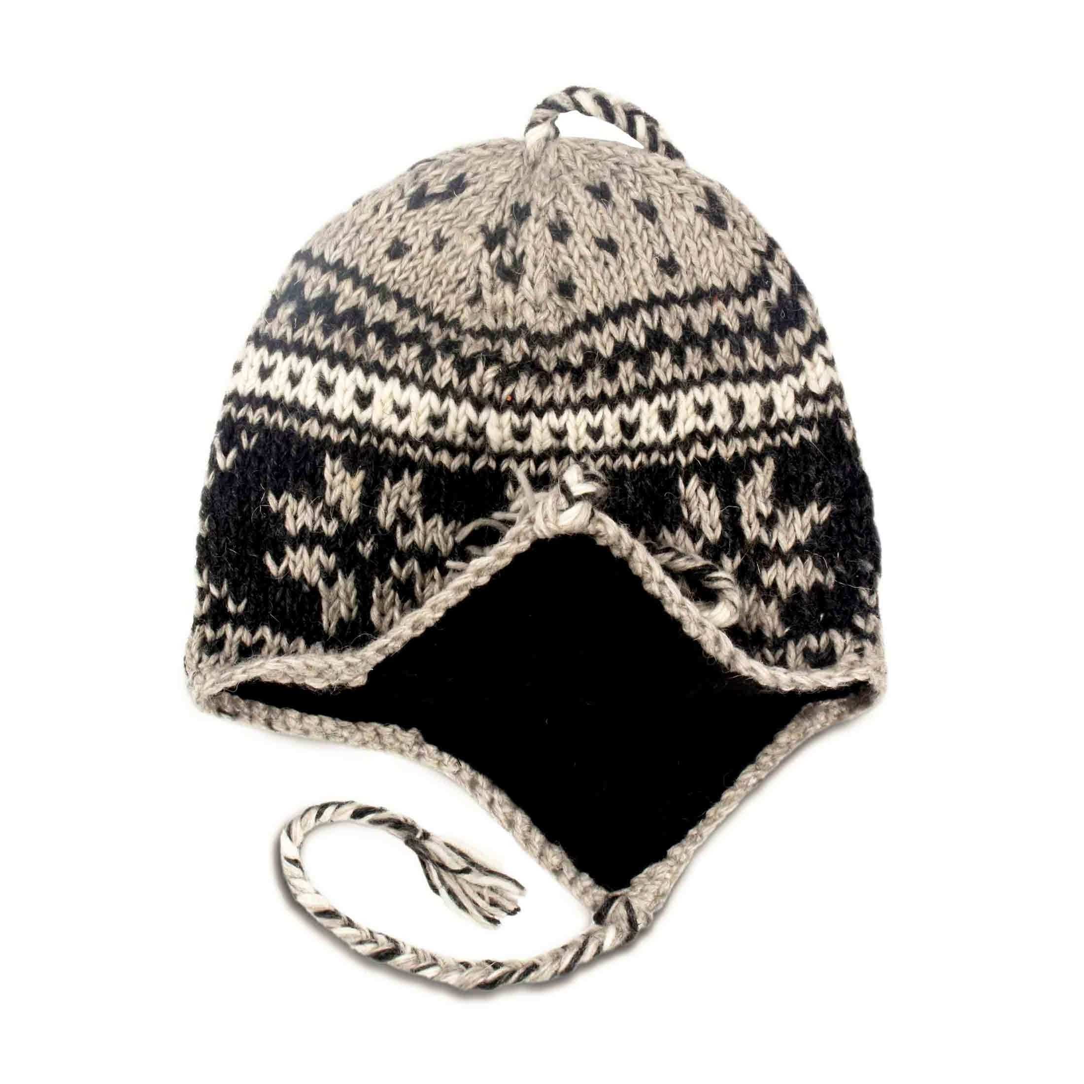 Knitted Earflap Woolen Hat - Winter Hats and Beanie for Warmth - Trending Fashion Wears