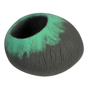 Handmade Felt Cat Beds - Eco Kitty Cave - Eco Friendly, Fair Trade, Handmade, Organic Wool Felted Cat Bed And Hideout