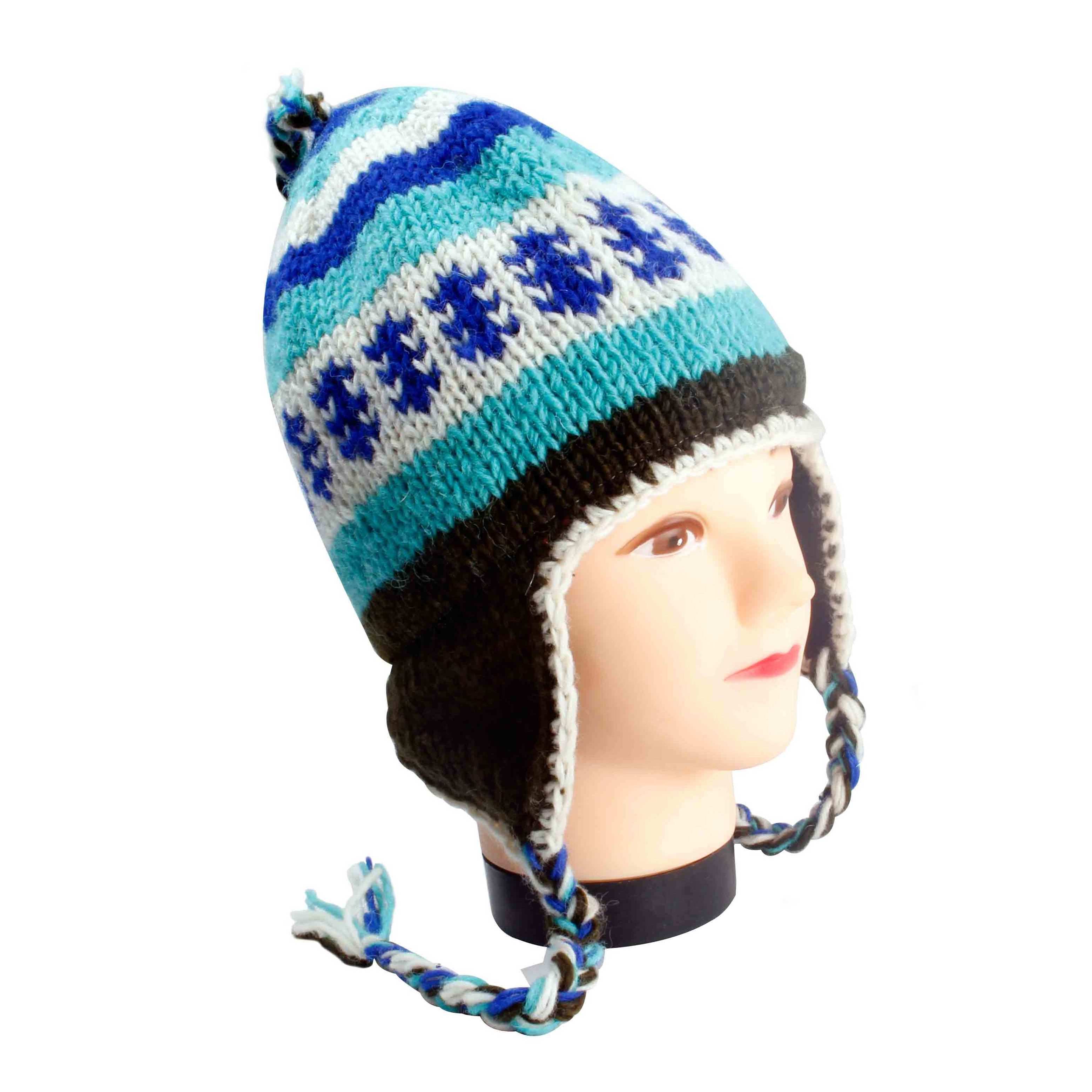 Knitted Earflap Woolen Hat - Winter Hats and Beanie for Warmth - Trending Fashion Wears