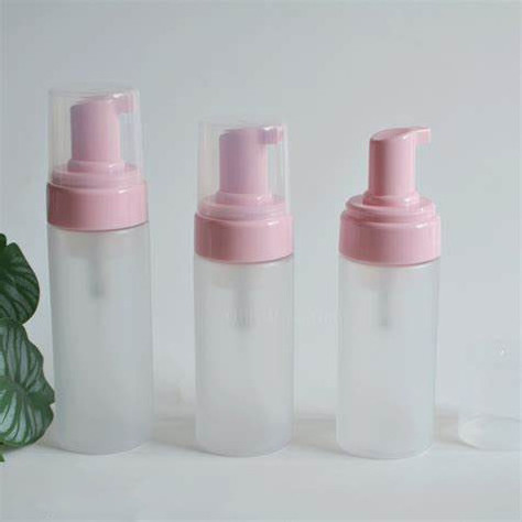 120ML Cleanser Mousse Bottle Bath Wash Eyelash Foaming Pink Frosted Foam Pump Lash Shampoo Bottle with box