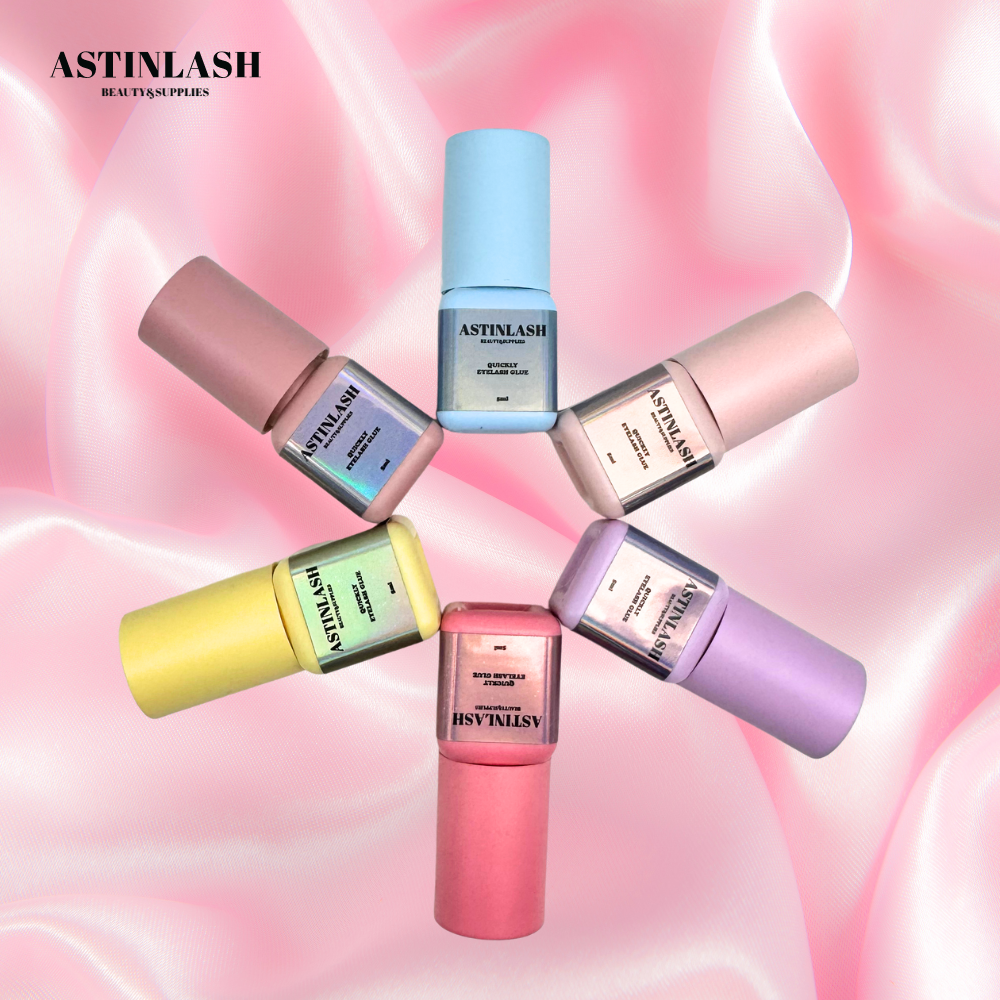 Astinlash Korea Vegan Adhesive Bottle Rose Gold Accelerator Latex Free Organic Lash Glue Wholesale Manufacturer Eyelash Glue