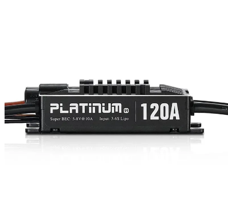 Hobbywing Platinum Pro V4 120A 3-6S Lipo BEC Empty Mold Brushless ESC for RC Drone Aircraft Helicopter