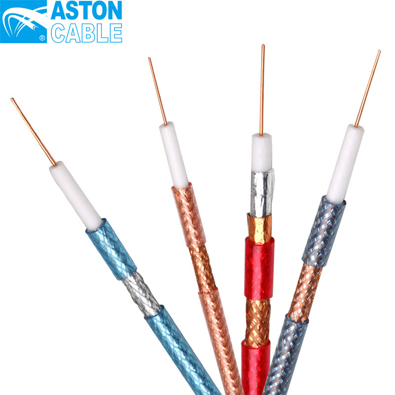 Aston Factory RG6 RG11 RG59 RG58 Coaxial Cable For TV/CATV/Satellite/Antenna/CCTV