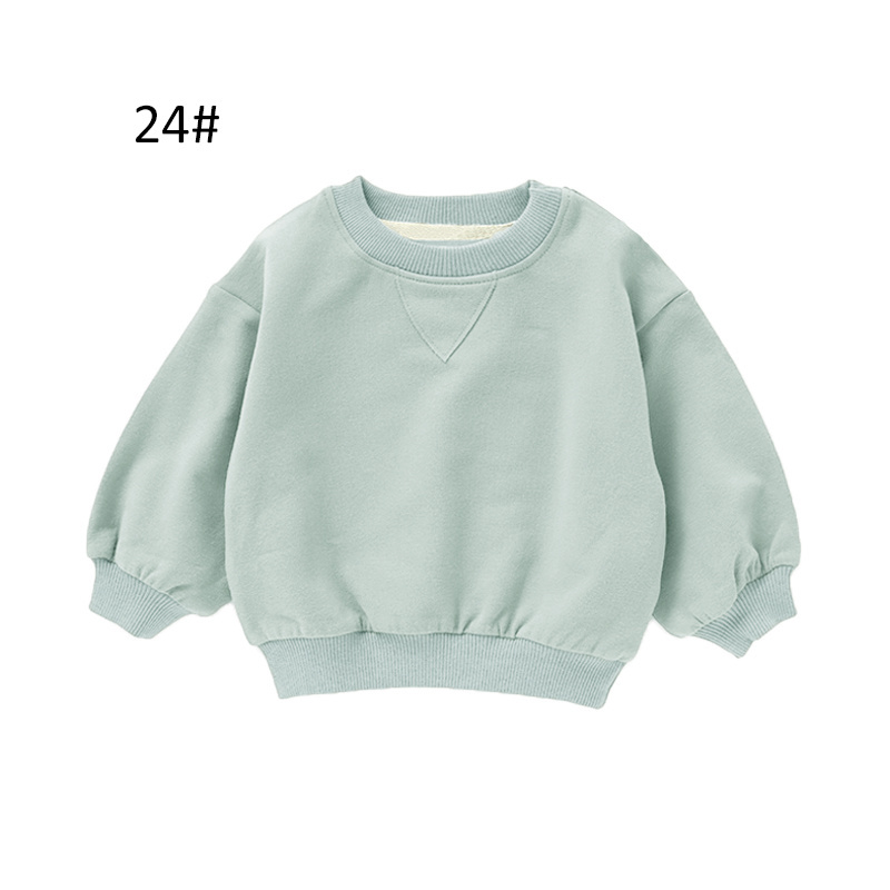 Lovely Oversize Bubble Sleeves Baby Tops Kids Pullover Sweatshirt