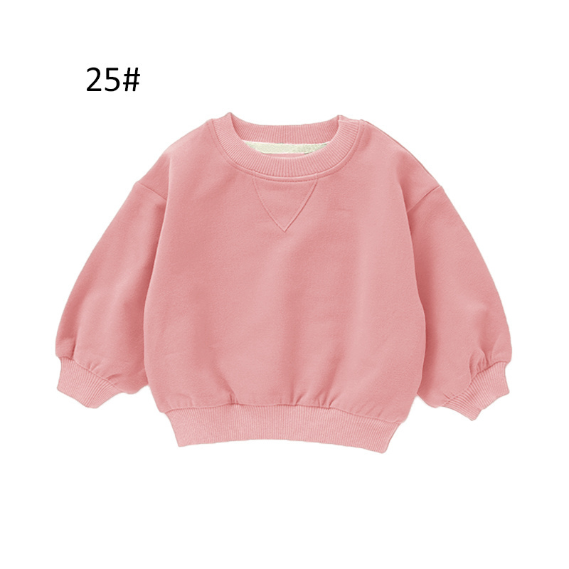 Lovely Oversize Bubble Sleeves Baby Tops Kids Pullover Sweatshirt