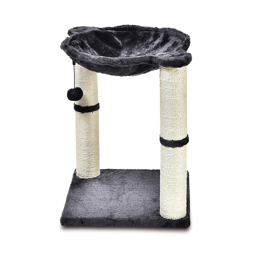 Small Cat Pet House Furniture Basics Cat Tree Tower with Hammock