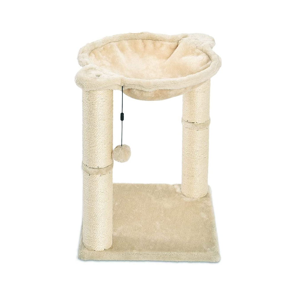 Small Cat Pet House Furniture Basics Cat Tree Tower with Hammock