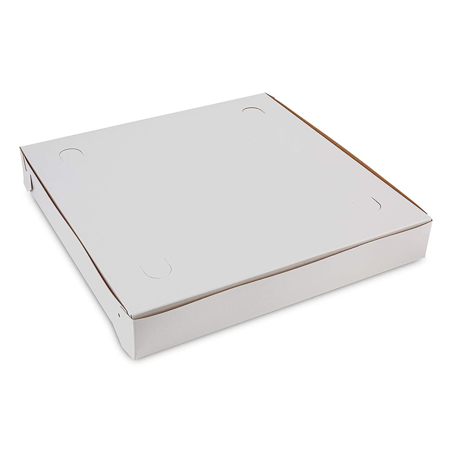 Best selling Customized with logo 9 10 12 15 16 inches Automatic clay coated thin white lock angle takeout small pizza box