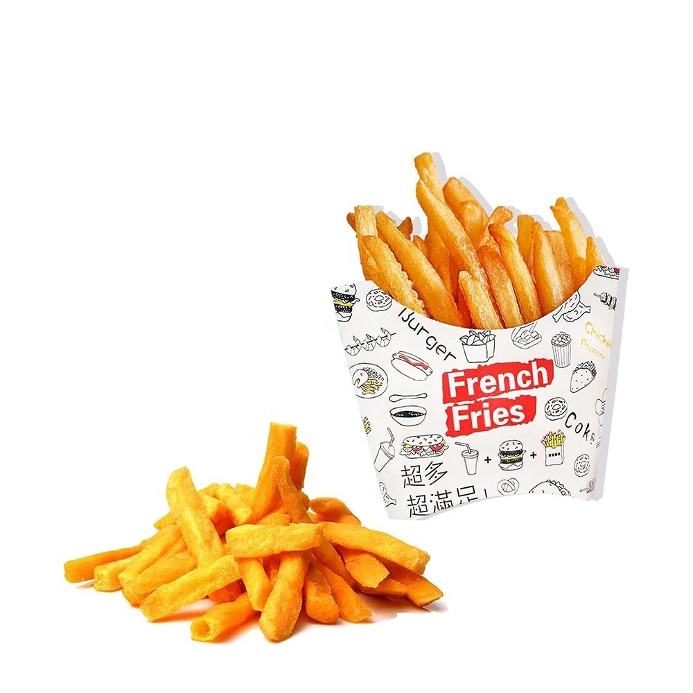 Custom French Fry Containers Box Cups Disposable Paperboard French Fries Holders Kid's Snack Container for Party